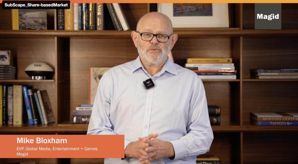 Mike Bloxham featured speaker on SubScape, a product to help understand streaming segments

